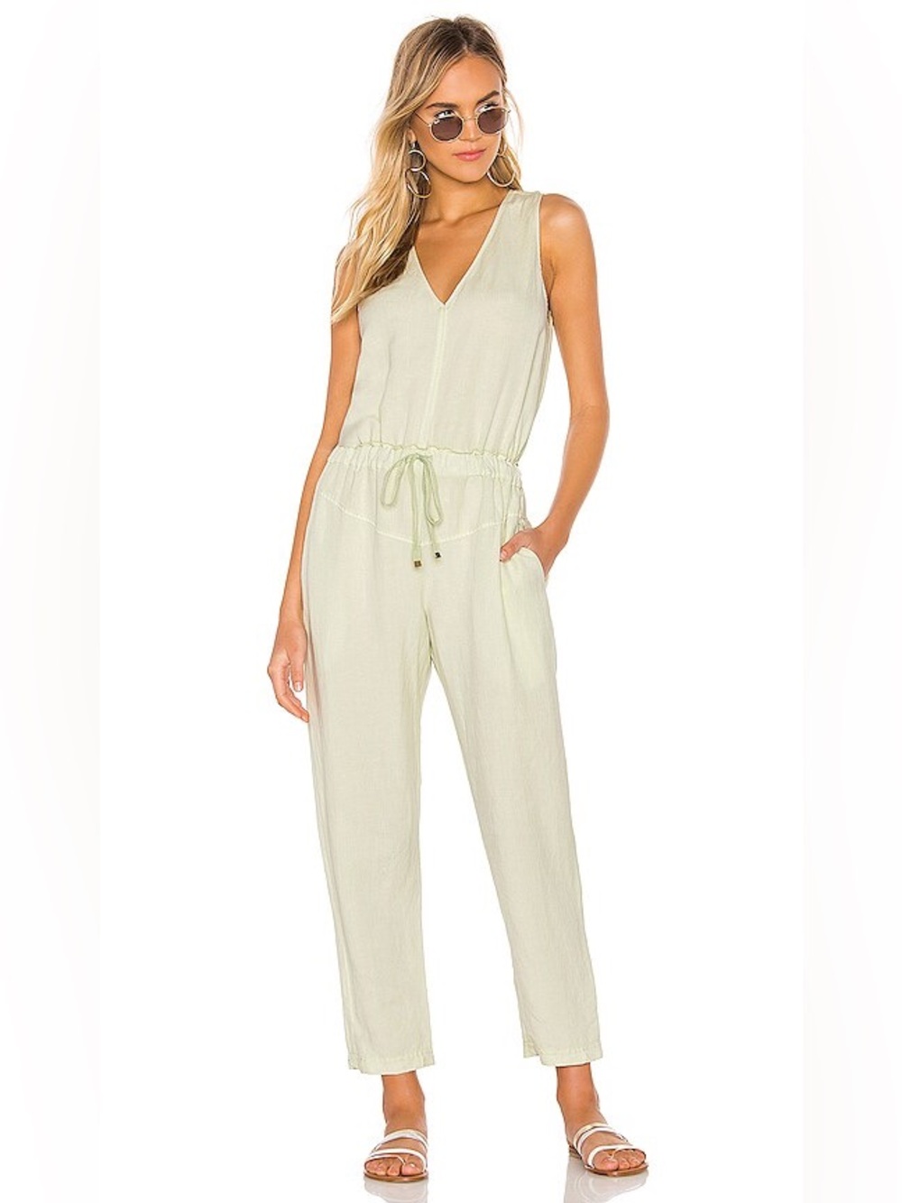 Revolve YFB Alex Linen Blend Jumpsuit